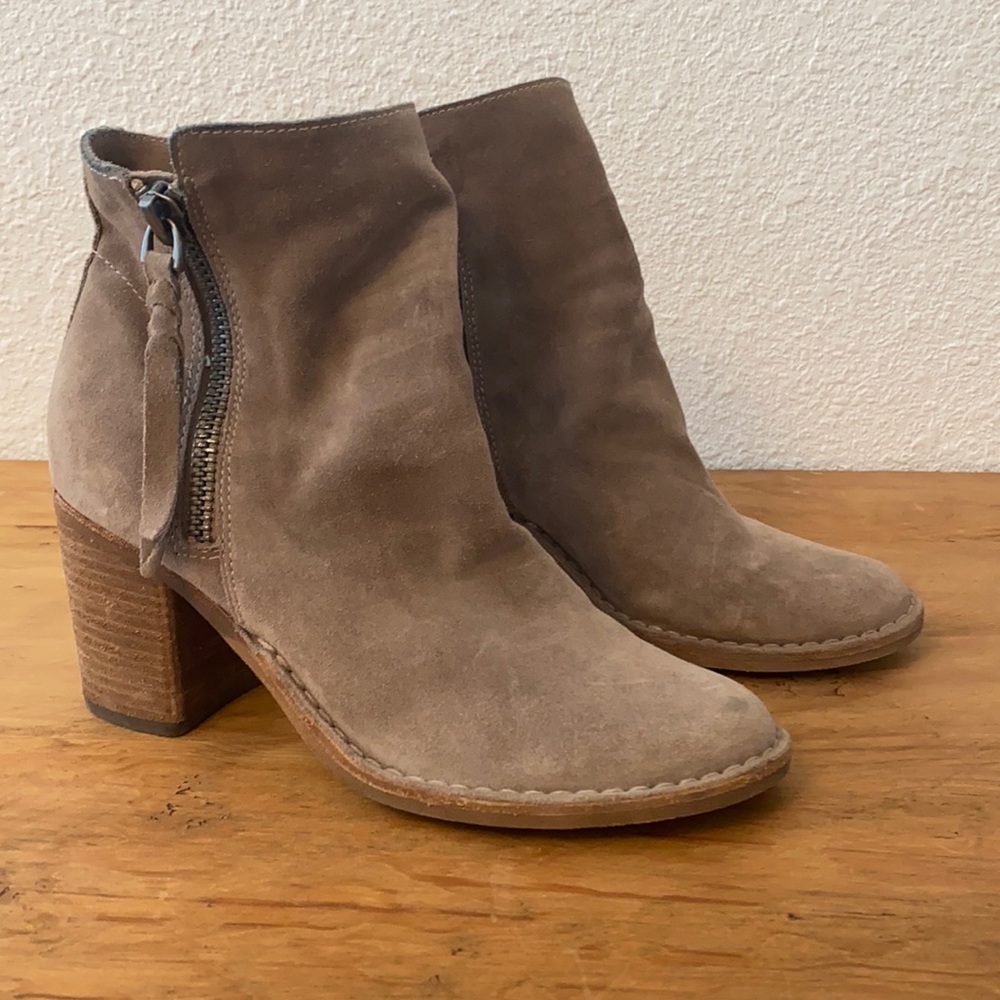 Suede booties, dolce vita, worn a few times.